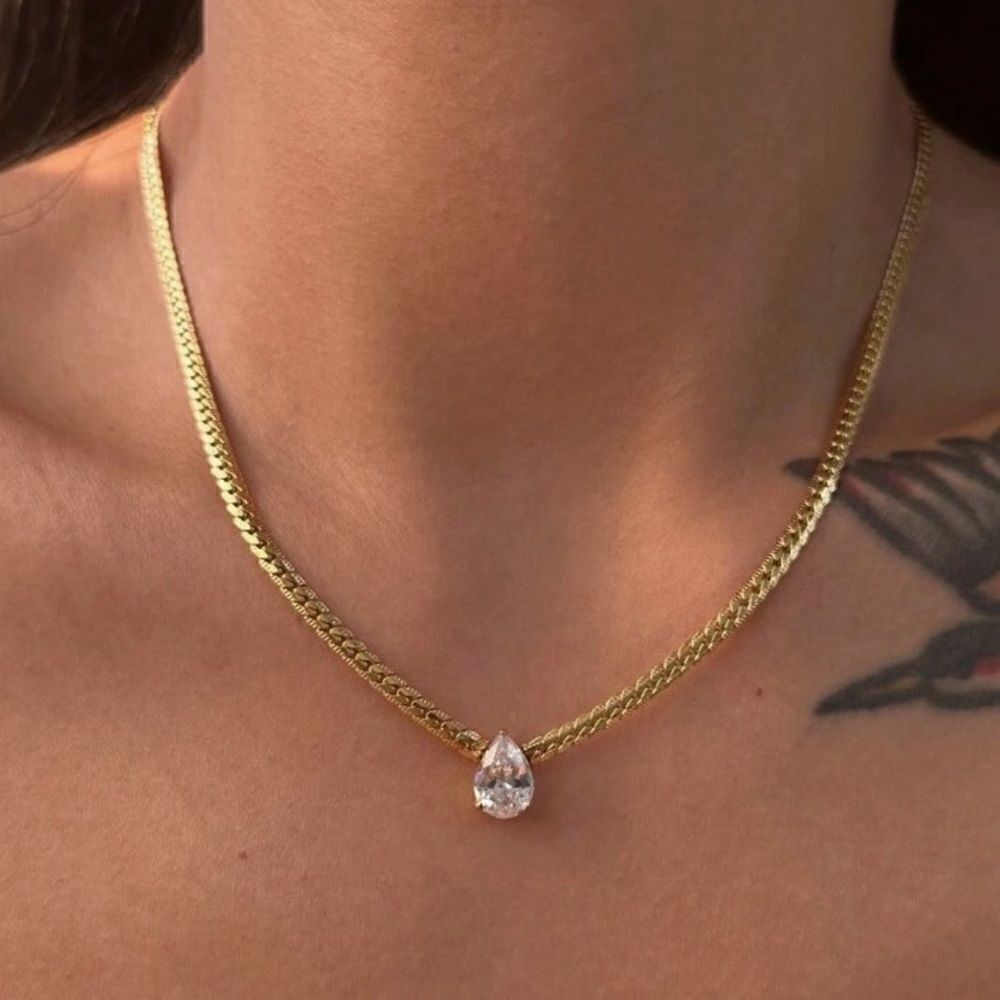 Luxury diamond necklace N985